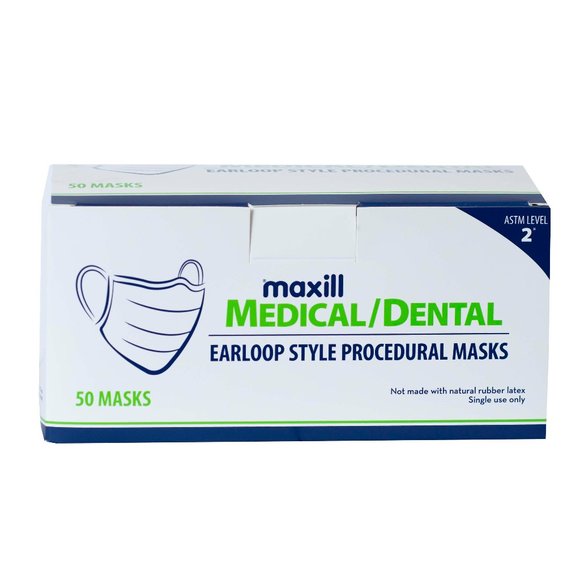 Maxill ASTM Level 2 Mask (50 Masks/Box) - Picture 1 of 1
